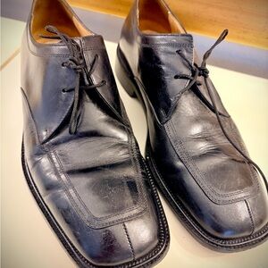 Mercanti Fiorentini Black Leather Oxfords